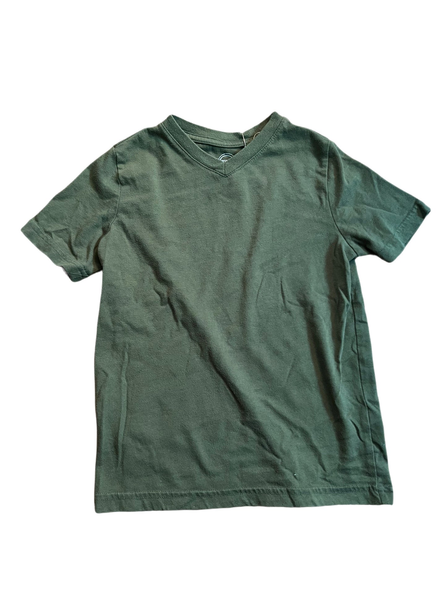 Green v neck t-shirt, 4/5