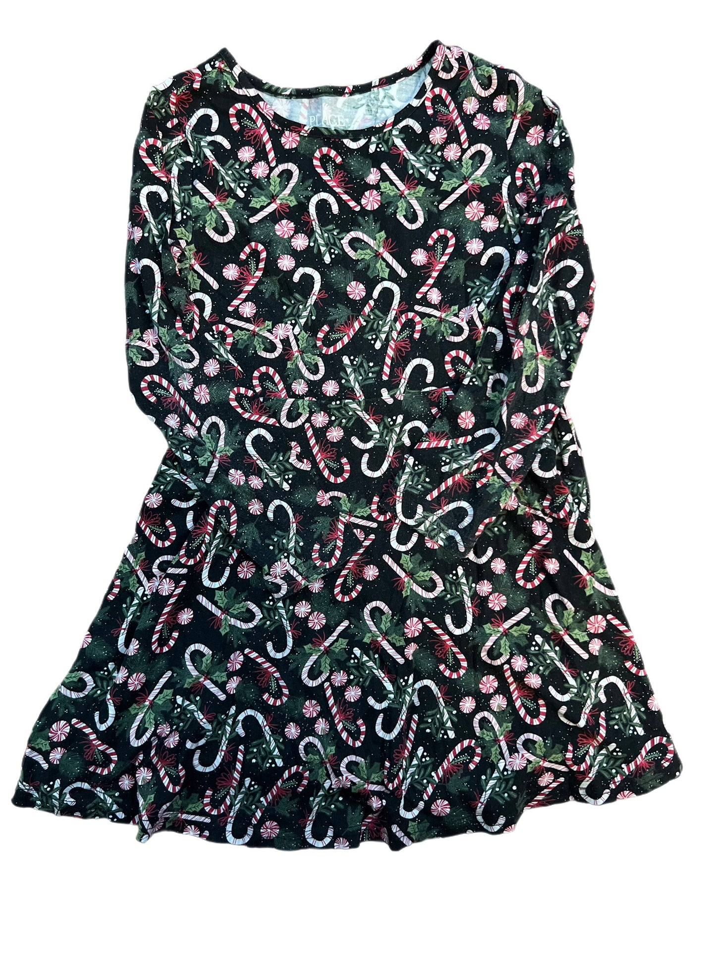 Black candy cane dress, 5/6