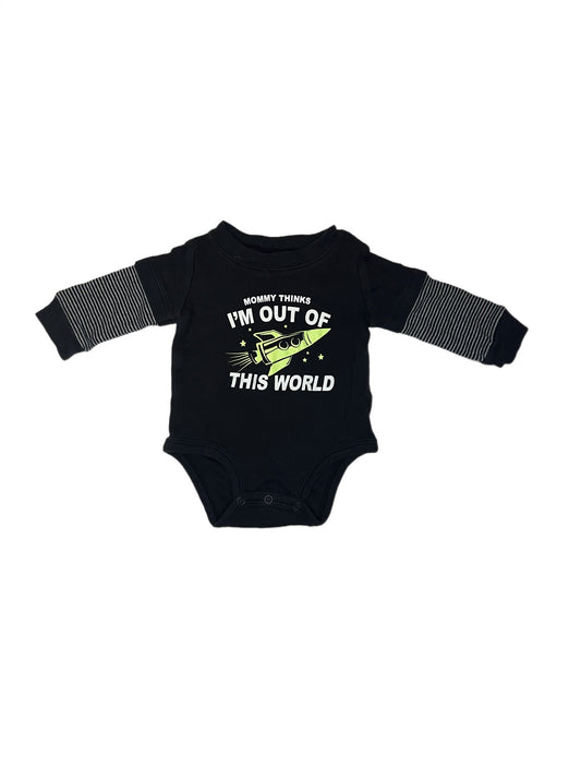 Black onesie, 3 months