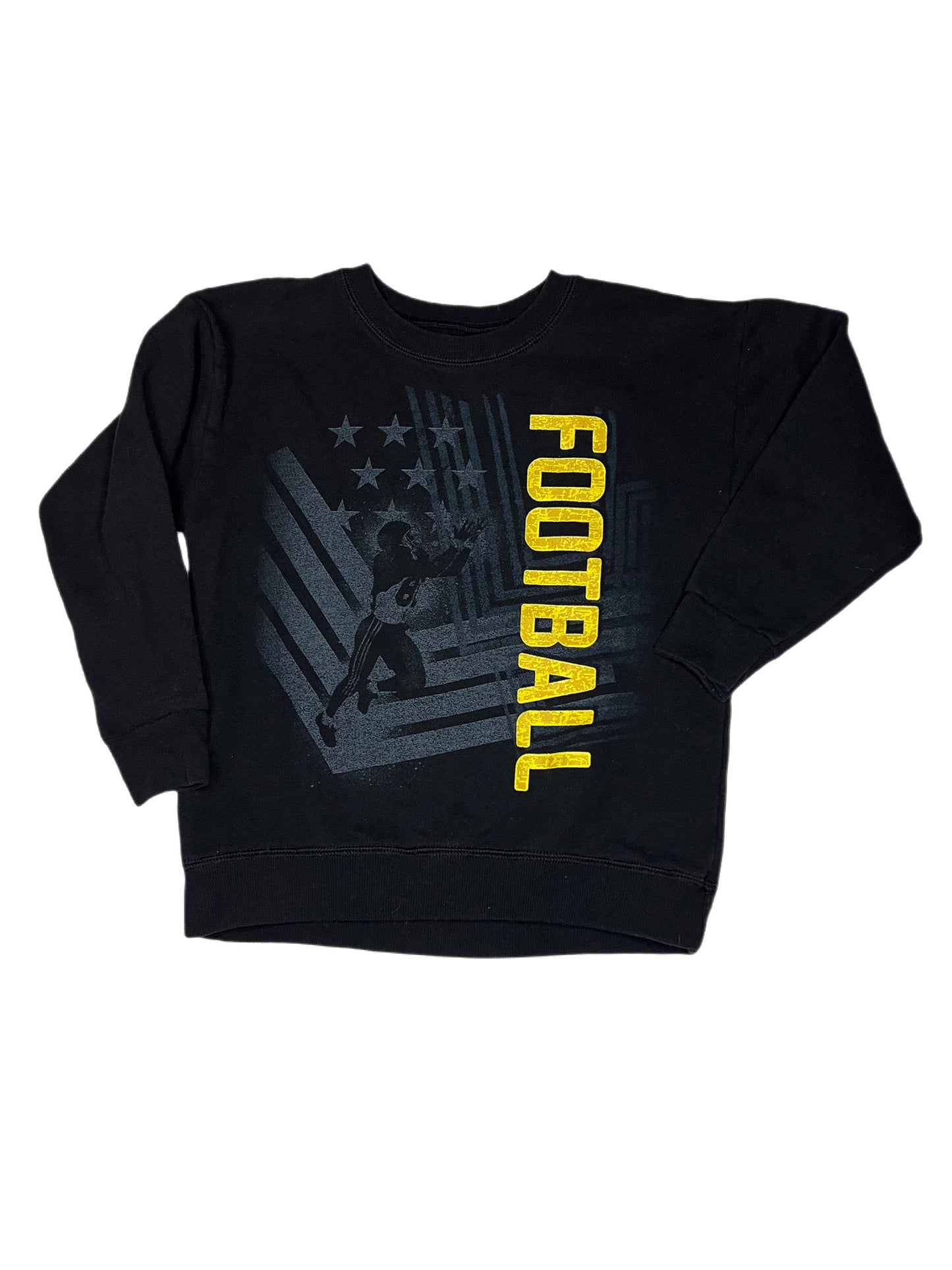 Black football crewneck, XS