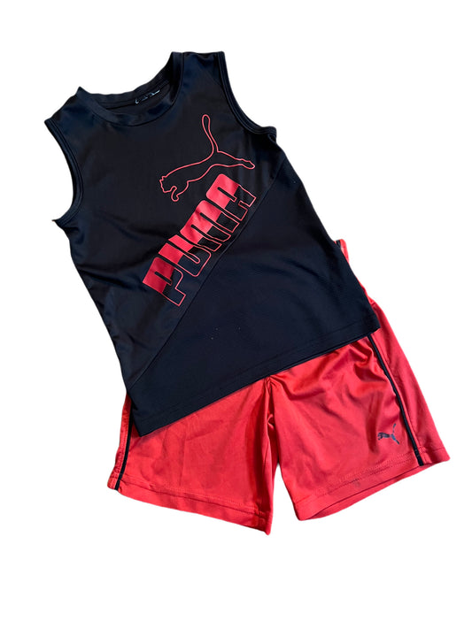 Black and red Puma set, 4T