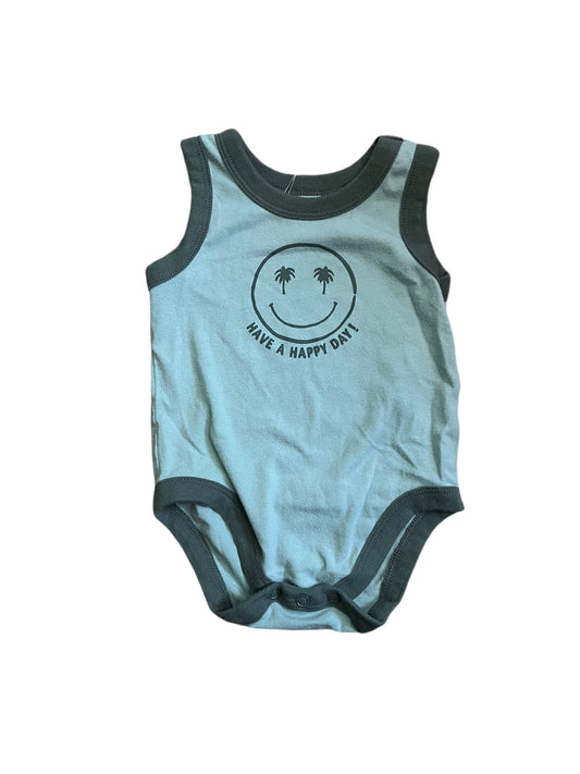 Green tank onesie, 6-9 months