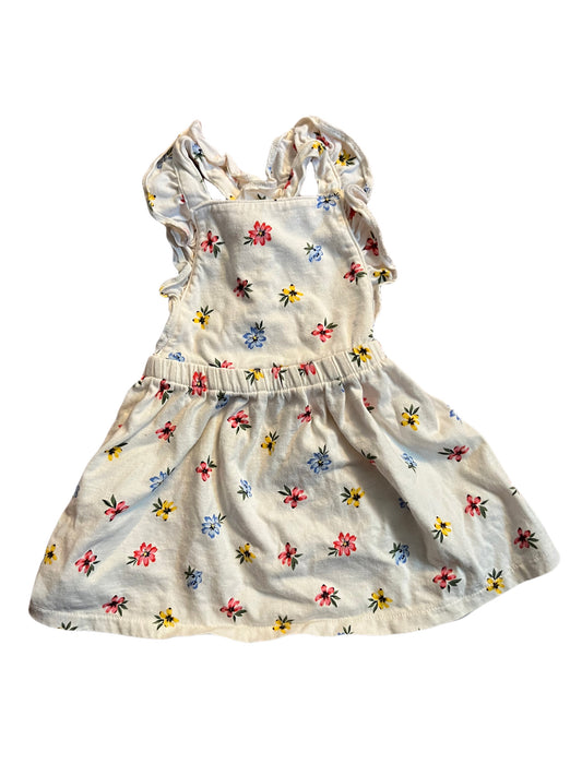 Floral dress overall, 3-6 months