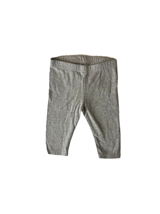 Gray legging, 0-3 months