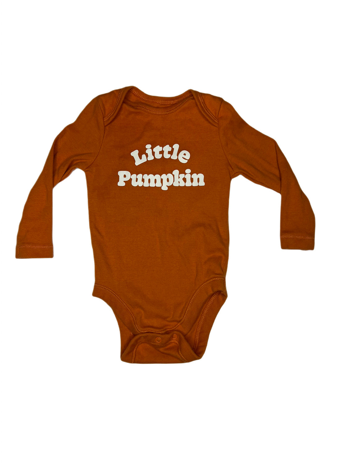 Orange “little pumpkin” onesie, 3-6 months