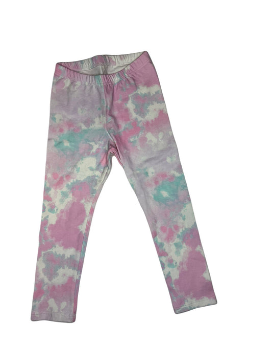 Pink blue tye dye legging, 3T