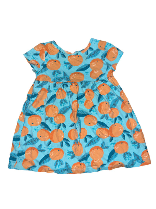 Blue ‘oranges’ dress, 12 months