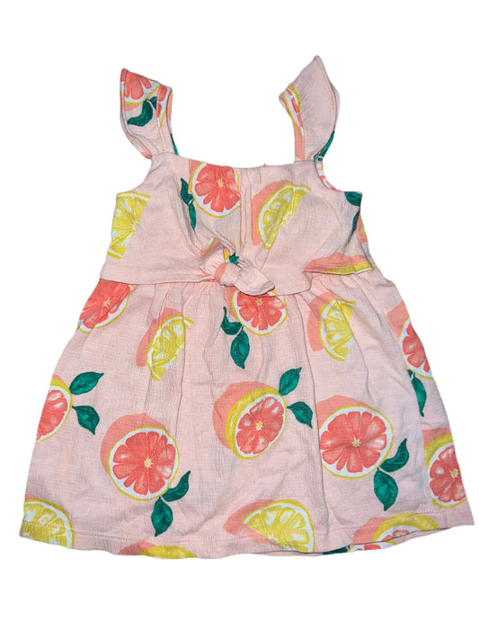 Pink citrus dress, 12 months