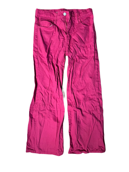 Pink wide leg jean, 12