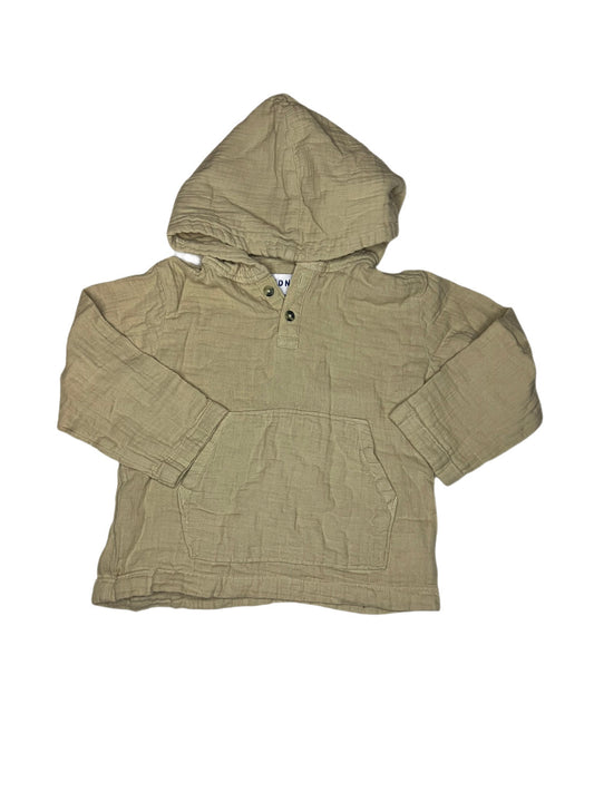 Tan linen hoodie, 3T