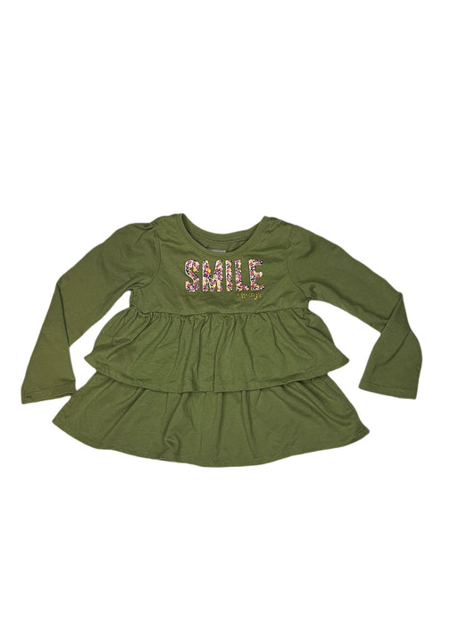 Green “smile” shirt, 3T