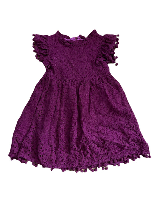 Purple lace dress, 120