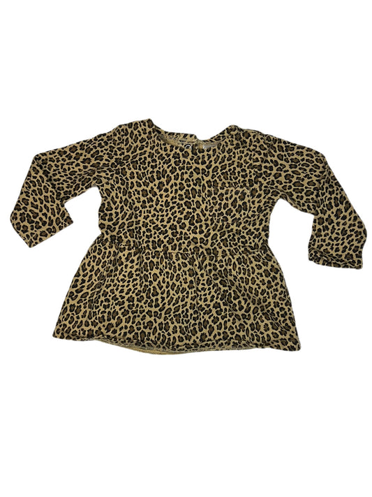 Cheetah print peplum, 12 months