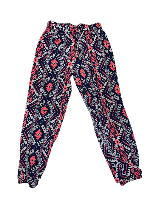 Blue and pink Aztec pant, 6x