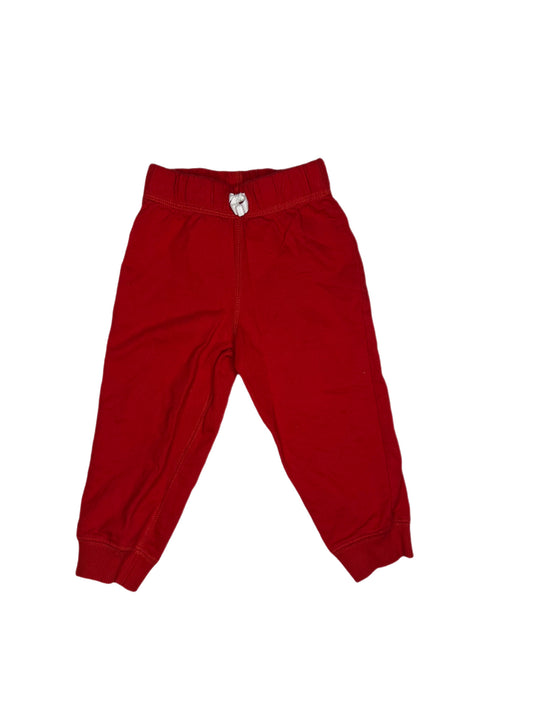 Red pant with reindeer back, 18 months