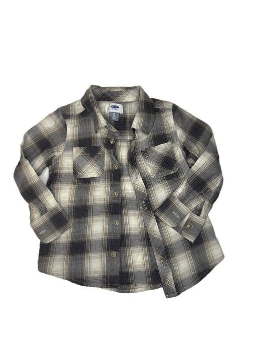 Gray and ivory button up, 4T