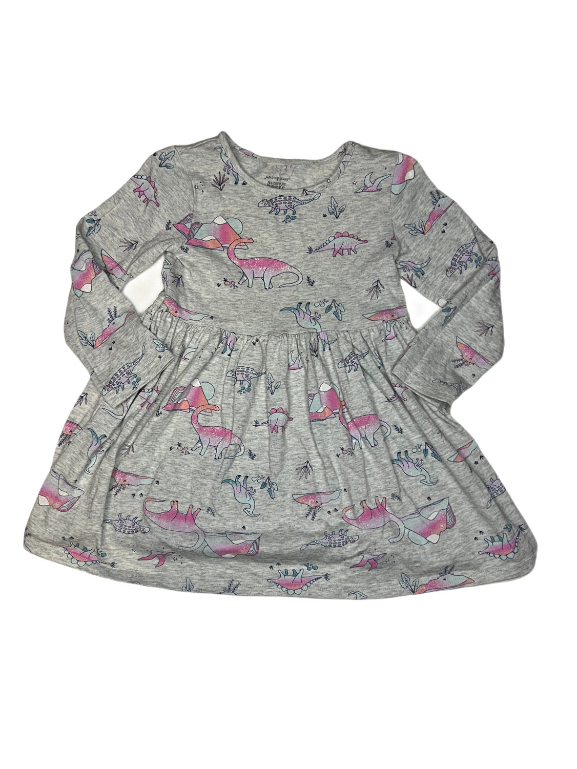 Gray Dino dress, 3T