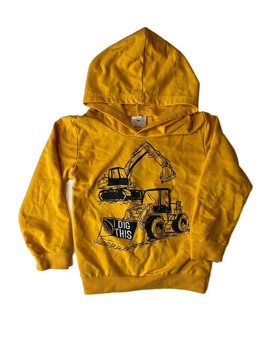 Yellow hoodie, 110