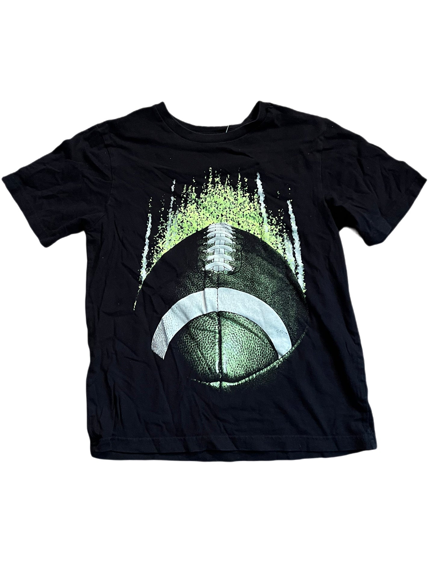 Black football t-shirt, 7/8