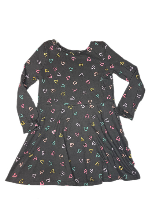 Gray hearts dress, 4T