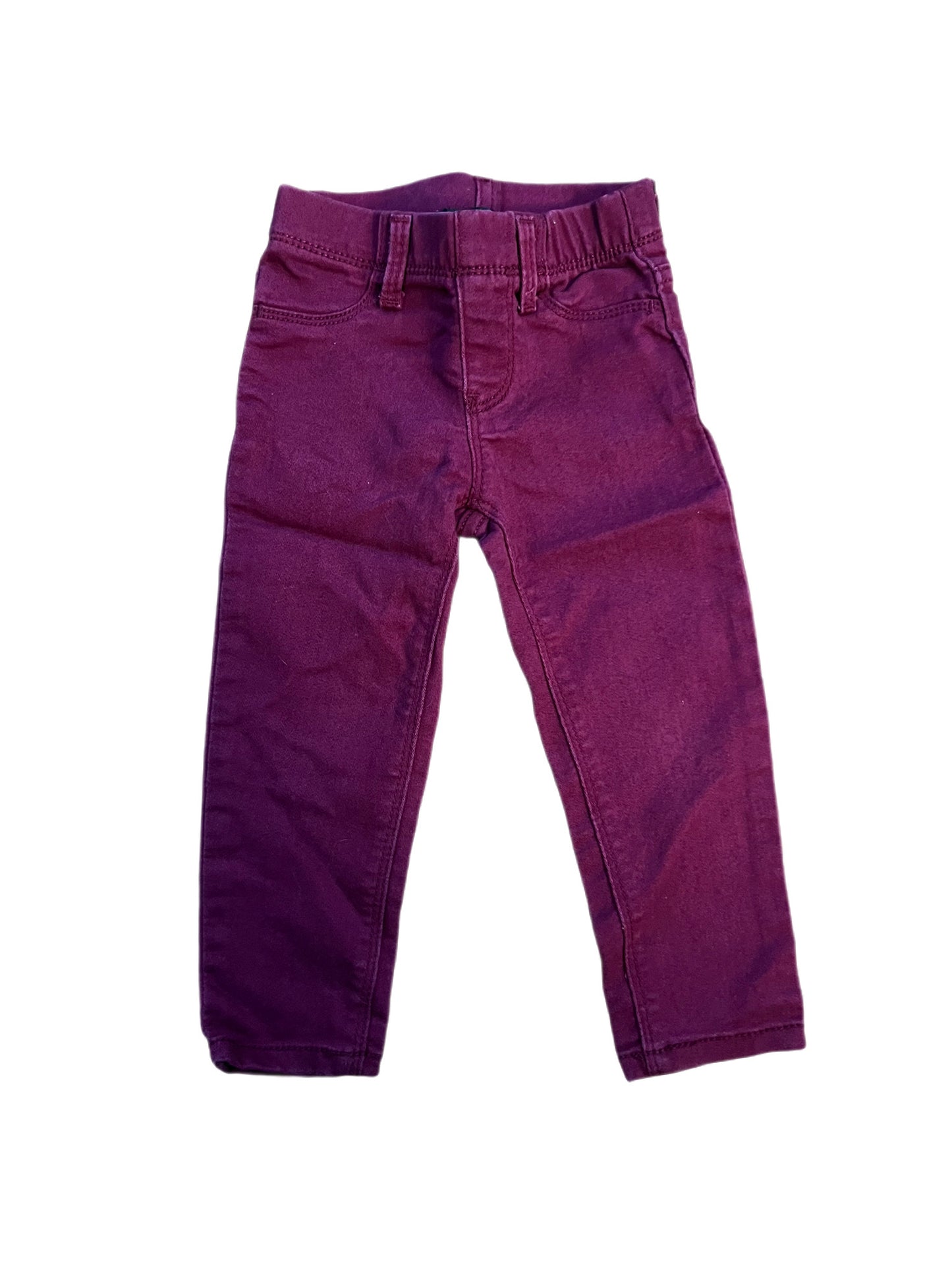 Maroon jeans, 2T