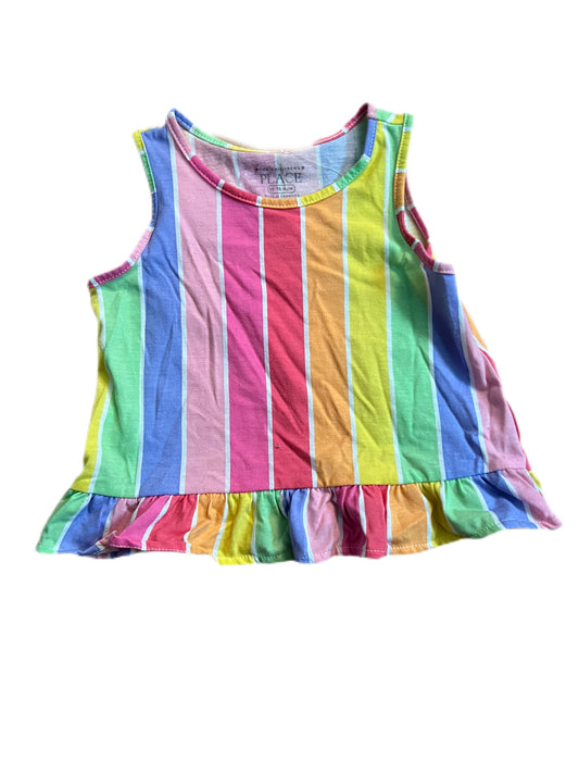 Multi color striped tank, 12-18 months