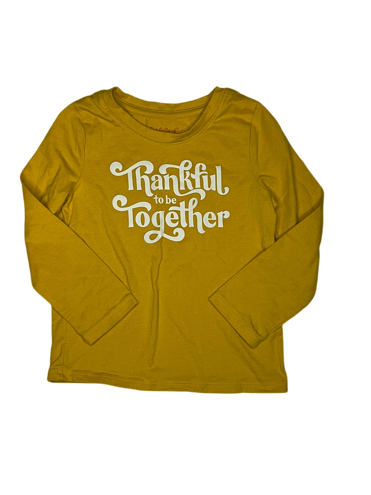 Yellow thankful shirt, 3T