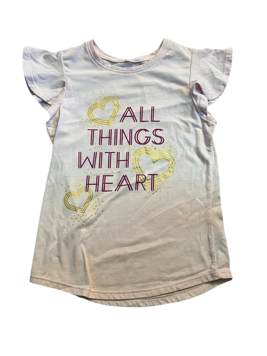 Pink “all things with heart” t-shirt, 5