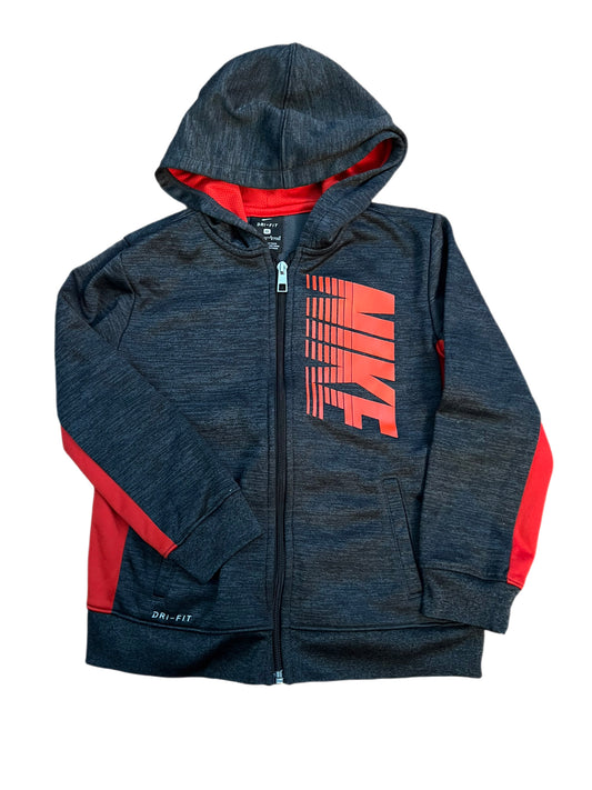 Gray and Red zip up hoodie, 7