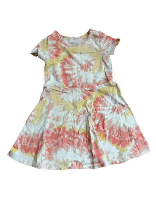 Orange and yellow tye dye dress, 4