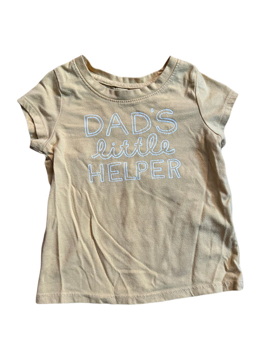 Yellow “dads little helper” t-shirt, 18 months