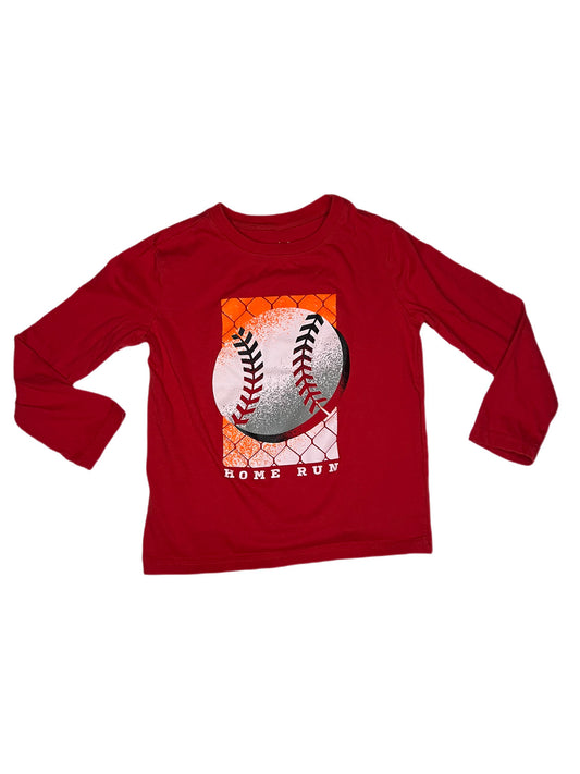 Red baseball shirt, 5