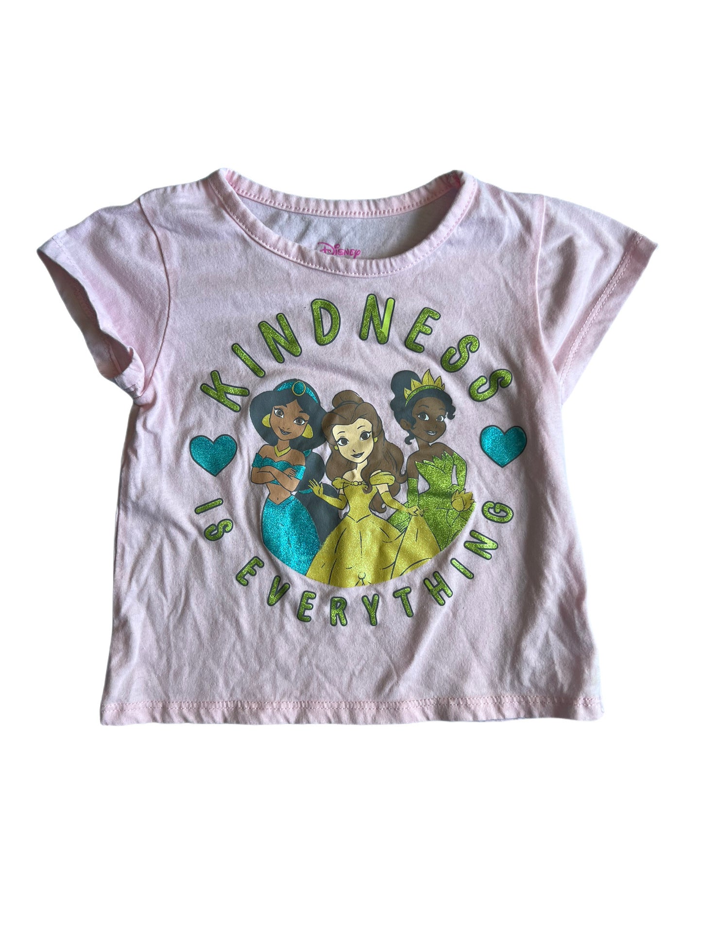 Pink Disney Princess t-shirt, 3T