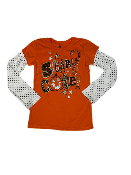 Orange “scary cute” shirt, 6/6x