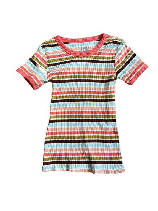 Multi striped t-shirt, 6/6x