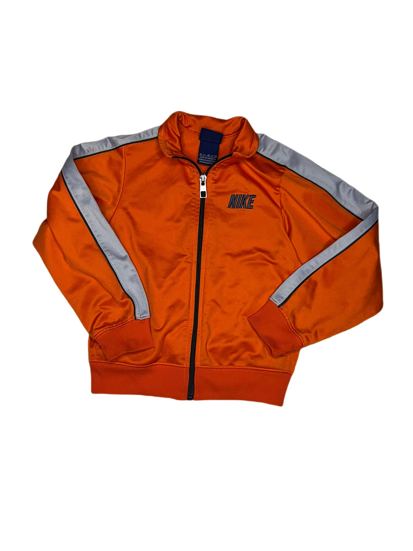 Orange Nike zip up jacket, 4T