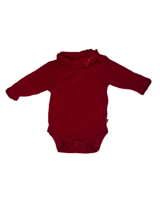 Red turtleneck onesie, 0-3 months