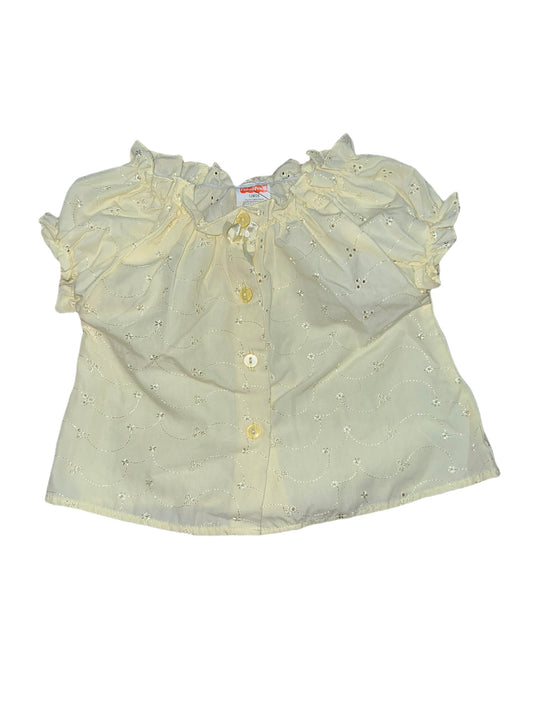 Yellow blouse, 12 months