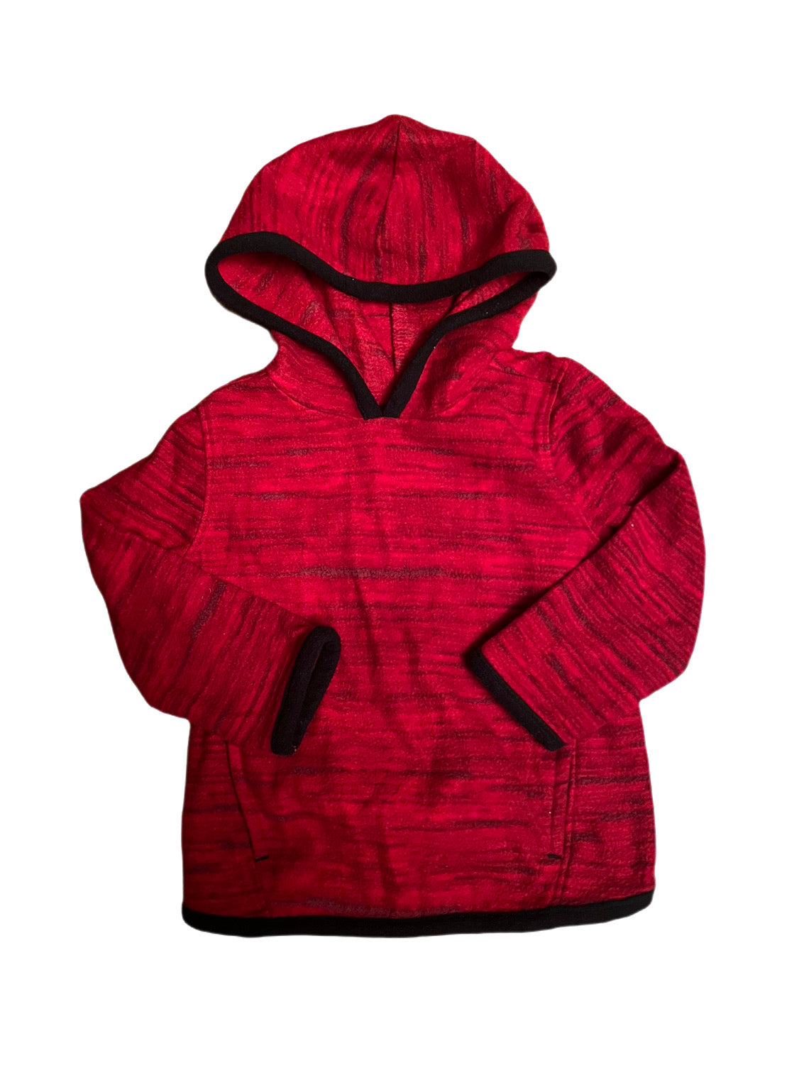 Red fleece hoodie, 12 months