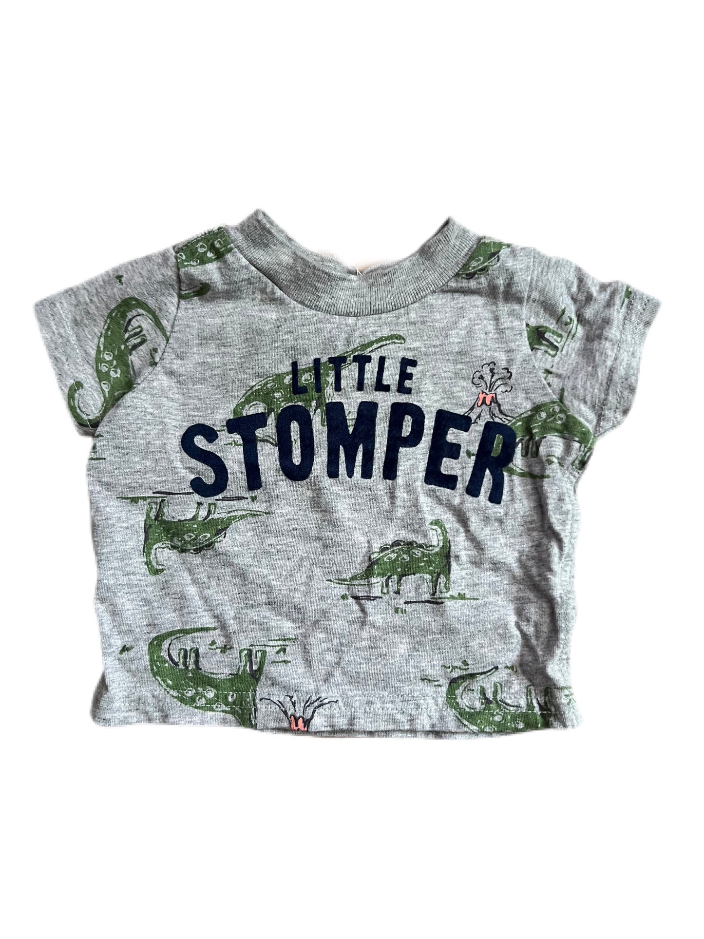 Gray “little stomper” t-shirt, Newborn