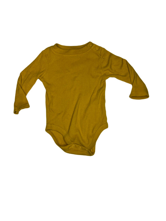 Yellow thermal onesie, 3-6 months