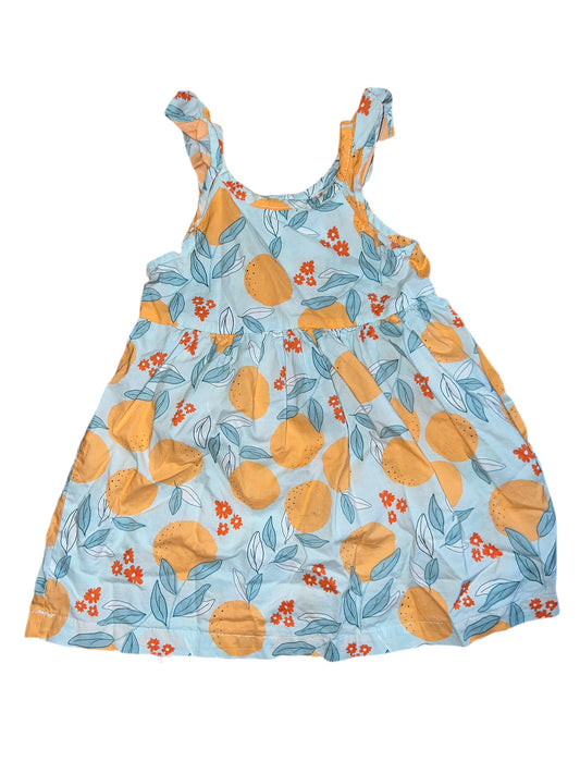 Blue oranges dress, 18 months