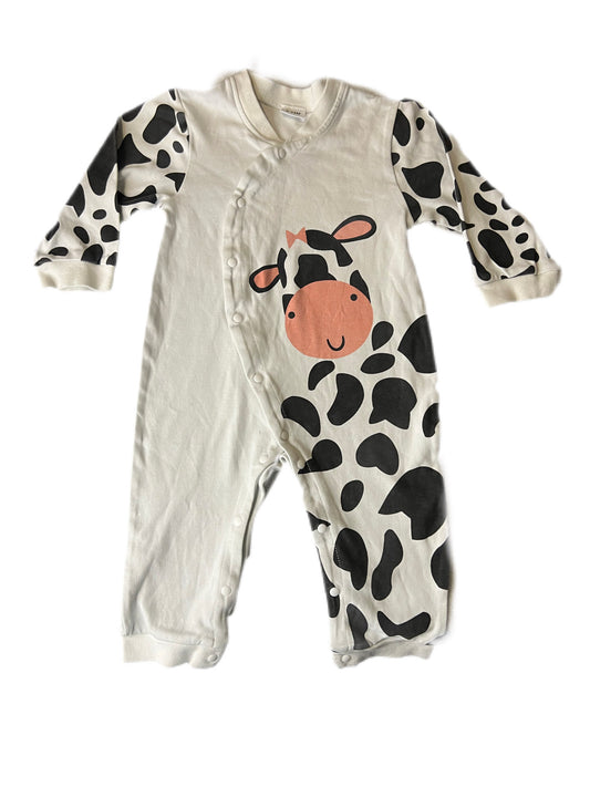 White cow outfit, 9-12 months