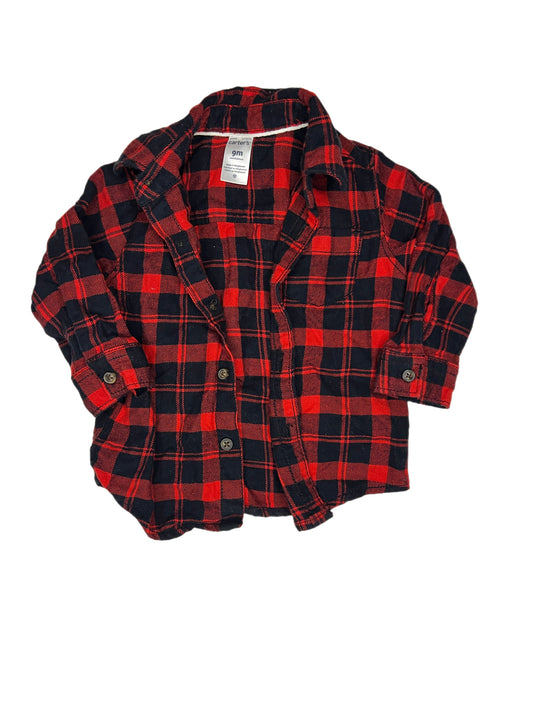 Red and black flannel, 9 months