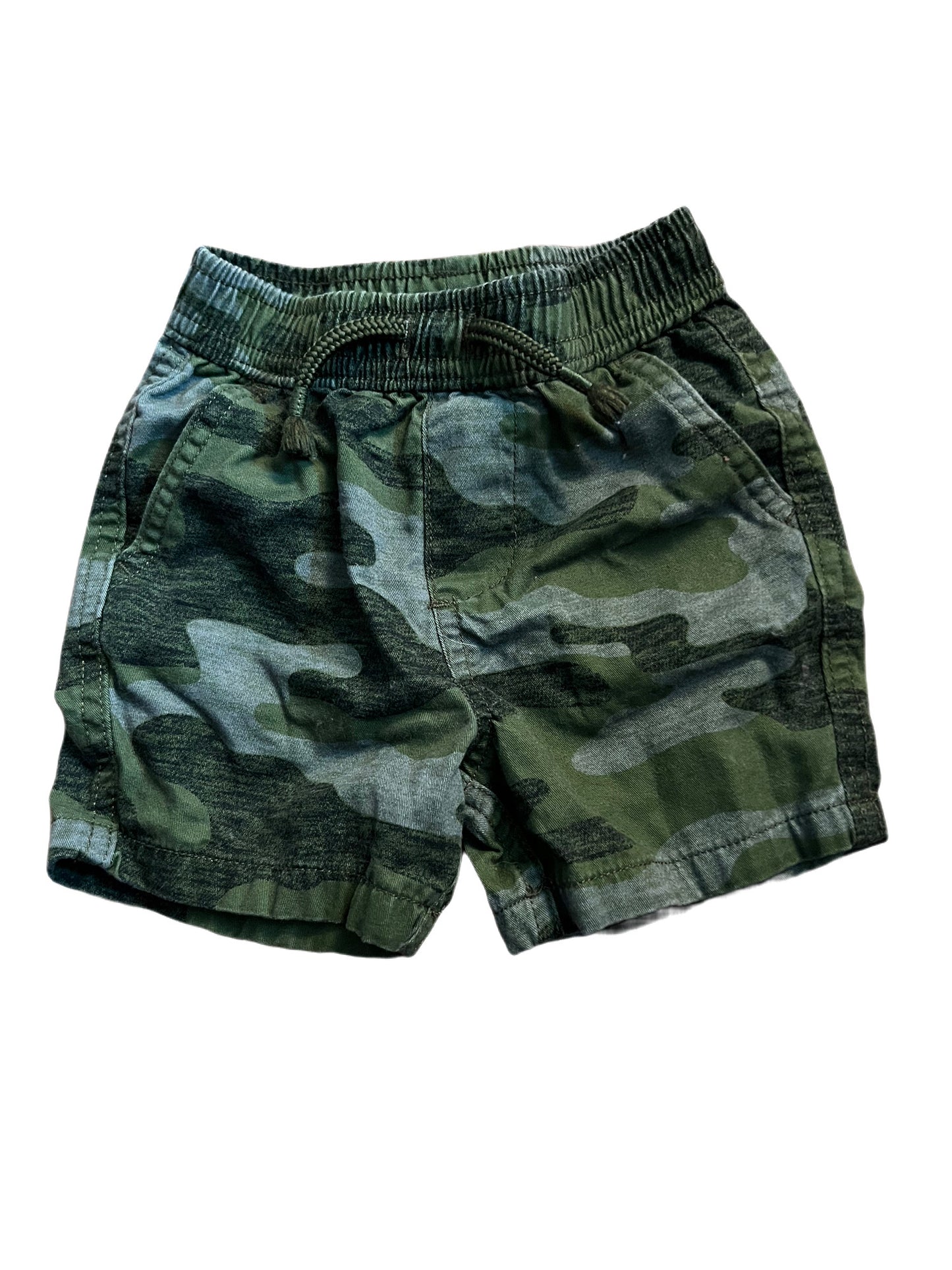 Camo shorts, 12 months