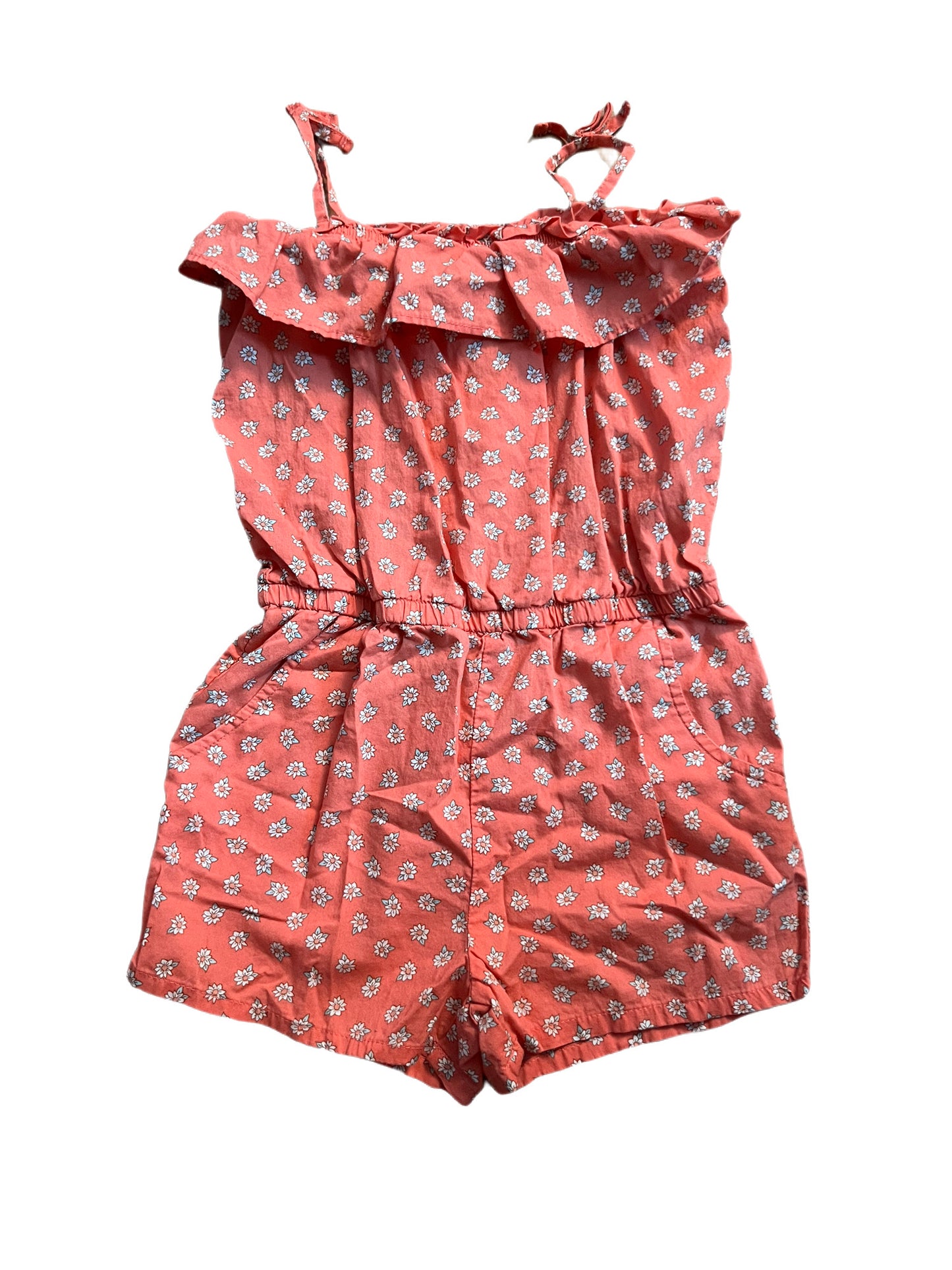 Pink floral romper, 5