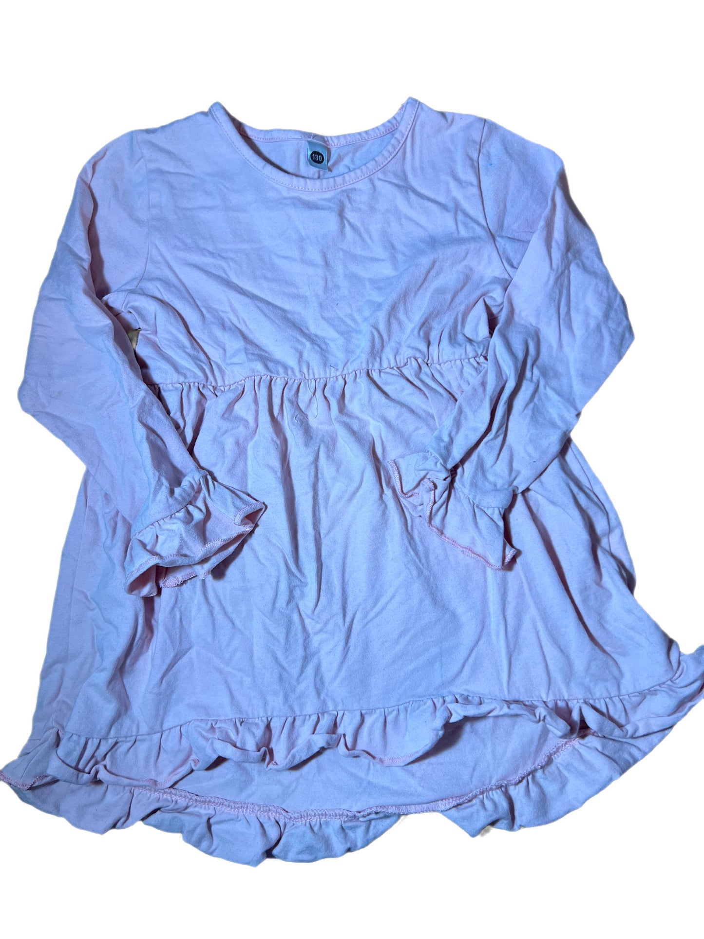 Light pink ruffle top, 130