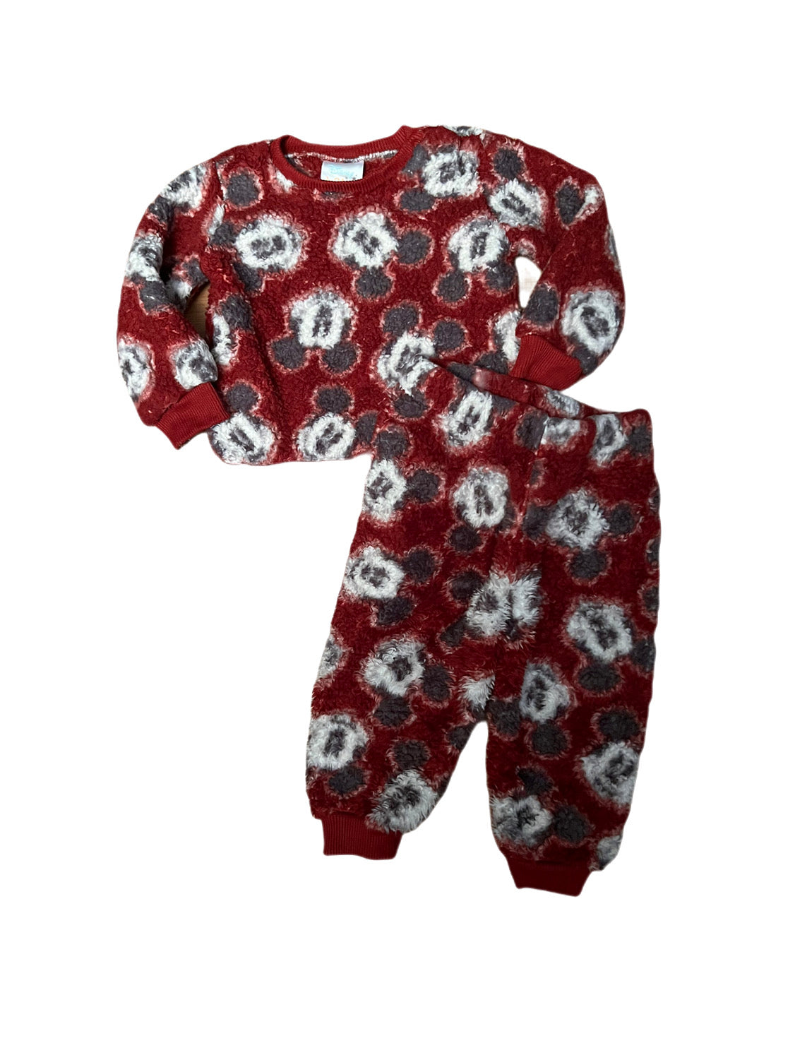 Red Mickey Mouse outfit, 6-9 months