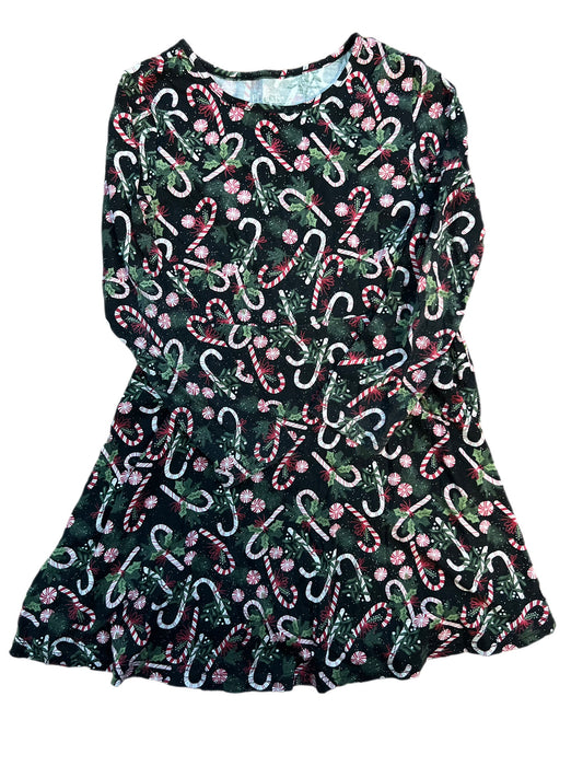 Black candy cane dress, 5/6