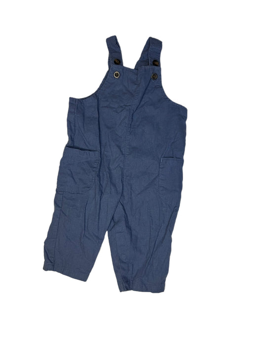 Blue overalls, 3-6 months